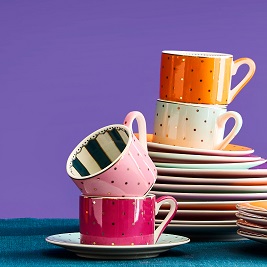 Colorful tableware